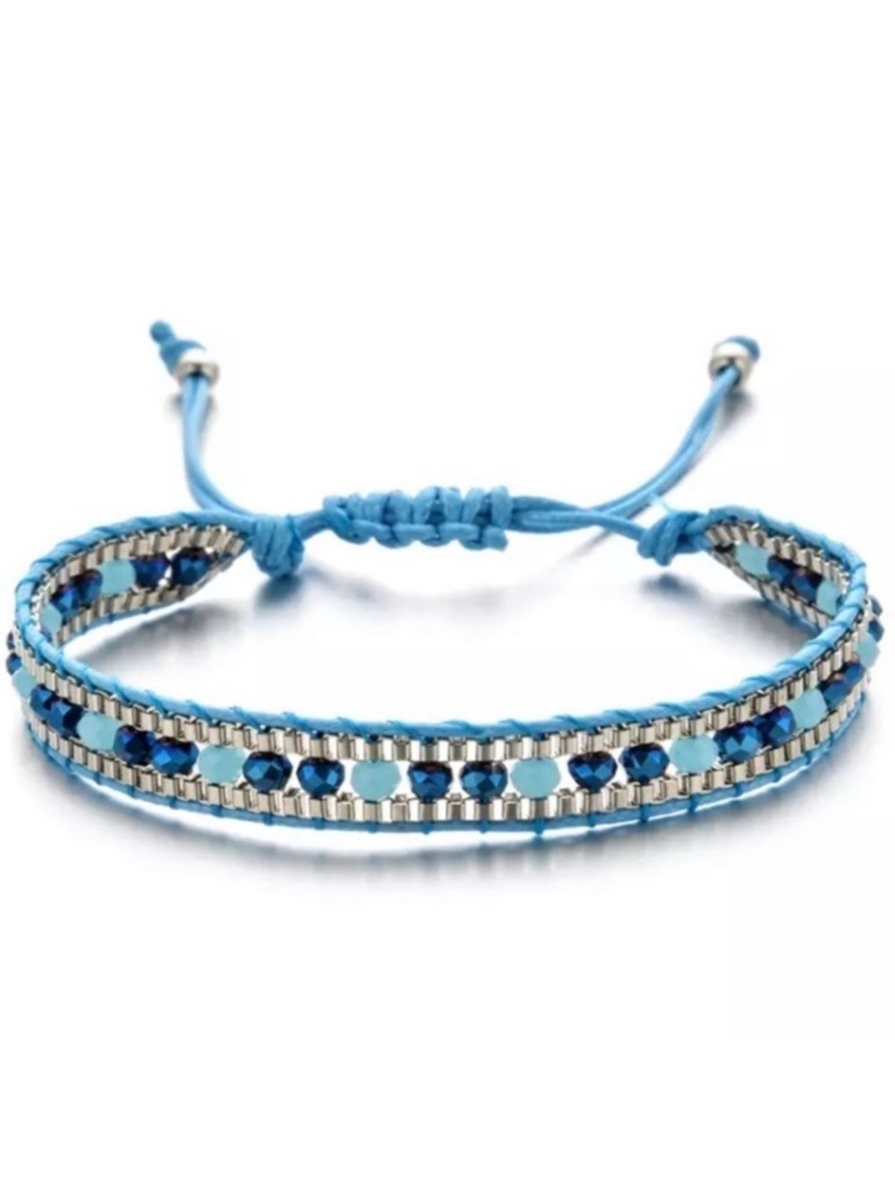 ⭐️ 5 for $25 Bohemian Weave Rope Crystal Bracelet Adjustable